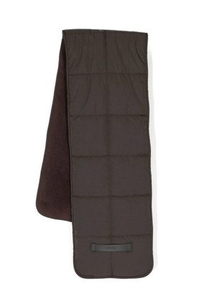 Spoonyard logo-appliqué padded scarf - Brown
