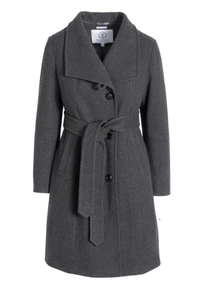 Norwegian Wool City belted-waist coat - Grey