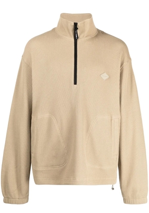 Spoonyard waffle-effect polo-shirt - Brown