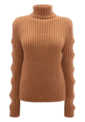 JW Anderson cut-out detail jumper - Brown