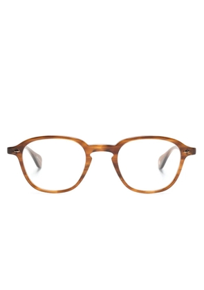 Garrett Leight Gilbert square-frame glasses - Brown