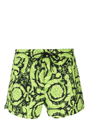 Versace Barocco-print swim shorts - Green