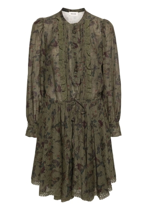 Zadig&Voltaire Ranil floral-print mini dress - Green