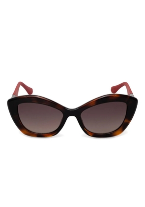 GUESS EYEWEAR cat-eye frame sunglasses - Brown