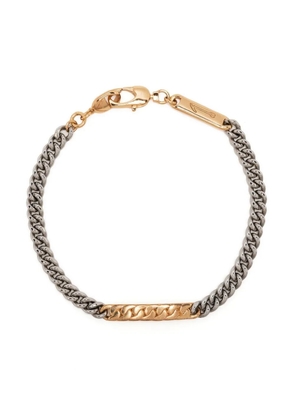 Capsule Eleven engraved-logo chain bracelet - Gold