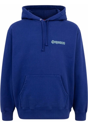 Supreme Love logo-print hoodie - Blue