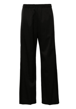 MM6 Maison Margiela drawstring straight-leg trousers - Black