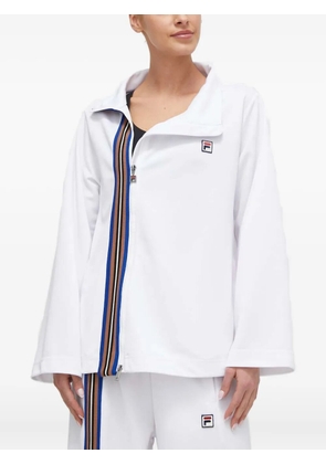 Fila striped zip top - White