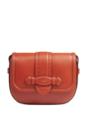 Lancel Sienna leather flap satchel - Brown