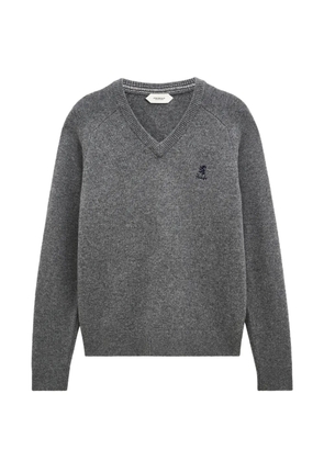 Pringle of Scotland V-neck logo sweater - Grey