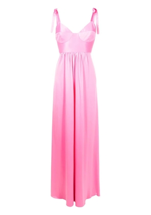 Lethicia Bronstein Beta bow-strap maxi dress - Pink