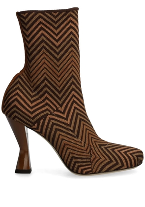 Missoni zigzag-pattern boots - Brown