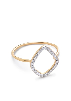 Monica Vinader 14kt yellow gold Riva Kite diamond ring