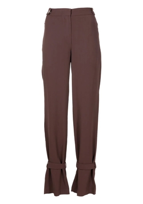 Lethicia Bronstein Abigail crepe trousers - Brown