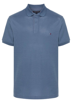 Tommy Hilfiger logo-embroidered polo shirt - Blue