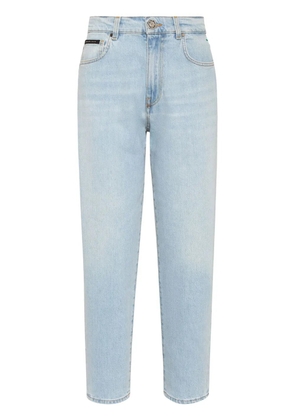 Philipp Plein high-rise straight-leg jeans - Blue