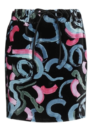 Emporio Armani printed skirt - Black