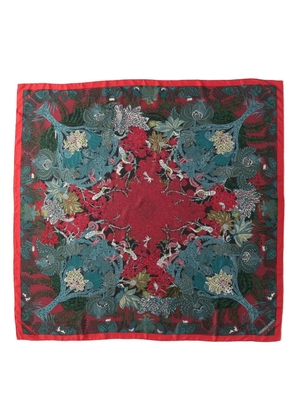 Hermès Pre-Owned Maitre De La Foret silk scarf - Red