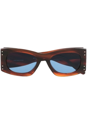 Retrosuperfuture sculpted-design sunglasses - Brown