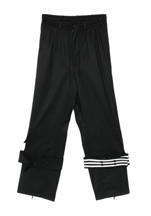 Y-3 elastic-waist track pants - Black