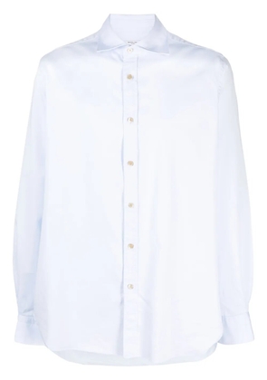 Boglioli spread-collar cotton shirt - Blue