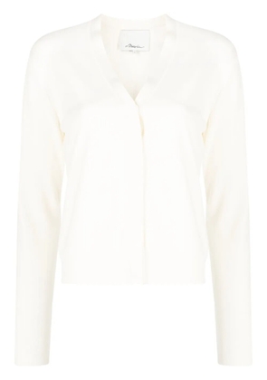 3.1 Phillip Lim V-neck crepe cardigan - White