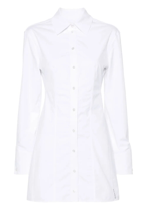 Alexander Wang boned shirt-style mini dress - White