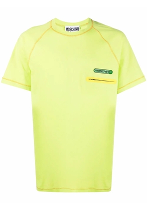 Moschino logo-patch cotton T-shirt - Green
