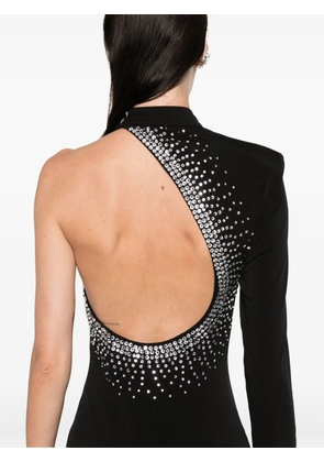 NISSA asymmetric maxi dress - Black