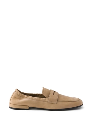 Prada leather loafers - Neutrals