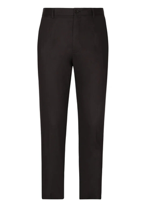 Dolce & Gabbana slim-cut cotton trousers - Blue