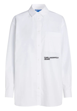 Karl Lagerfeld Jeans logo-print shirt - White
