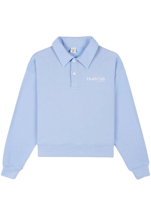 Sporty & Rich Health Club cotton polo - Blue