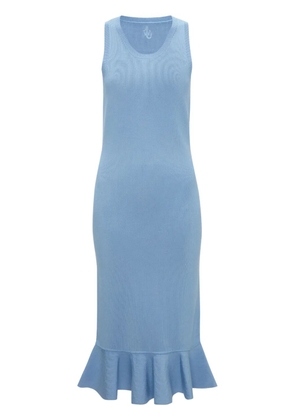 JW Anderson ruffled-hem dress - Blue