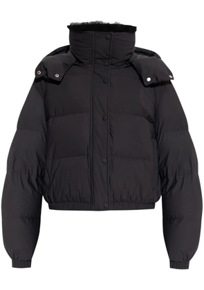 Yves Salomon high-neck puffer jacket - Black