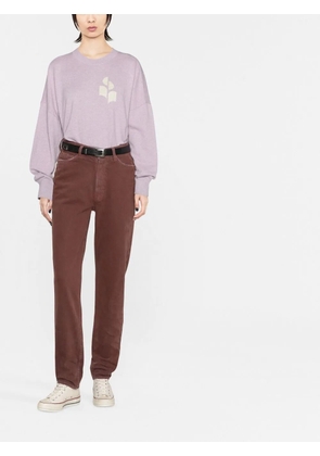 MOTHER Twizzi Skimp high-waisted jeans - Brown