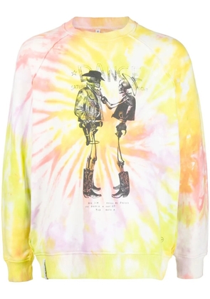 Stain Shade x Hiroshi Fujiwara tie-dye print sweatshirt - Pink