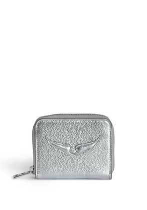 Zadig&Voltaire Wings-appliqué wallet - Silver