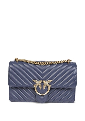 PINKO chevron-pattern chain-strap shoulder bag - Blue