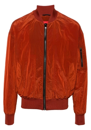 Ferrari reflective-effect zip-up bomber jacket - Red