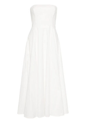 Reformation Astoria strapless midi dress - White