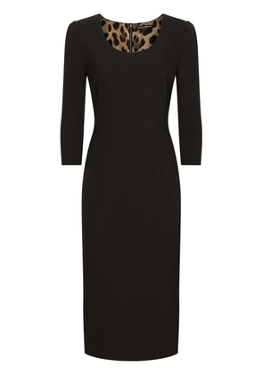 Dolce & Gabbana wool-blend midi dress - Black