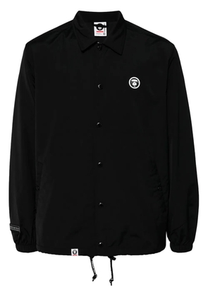 AAPE BY *A BATHING APE® logo-patch long-sleeved jacket - Black