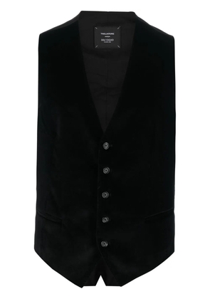 Tagliatore single-breasted panelled waistcoat - Black