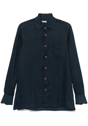 Kiton linen shirt - Blue