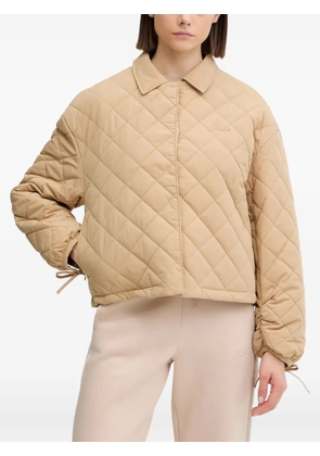 GUESS USA quilted collared jacket - Neutrals