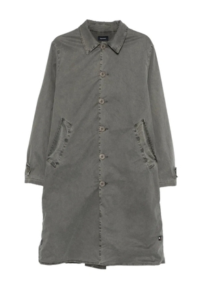 KEELING buttoned single-breasted coat - Grey