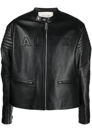 1017 ALYX 9SM logo-embossed leather jacket - Black
