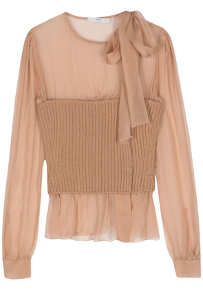 Prada Pre-Owned 2010s panelled blouse - Neutrals