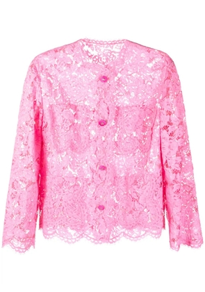Dolce & Gabbana scalloped lace jacket - Pink